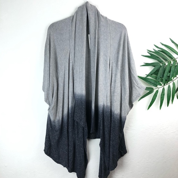Status by Chenault Open Front cardigan Top Size S black/ Gray - Picture 1 of 4